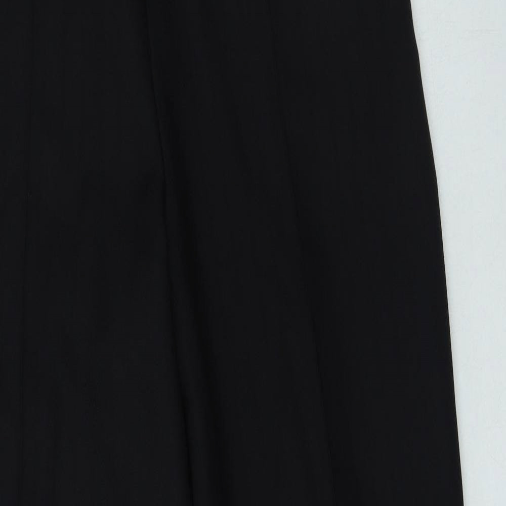 Marks and Spencer Womens Black  Polyester Jogger Trousers Size 12 L25 in Regular
