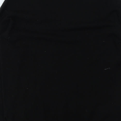 Papaya Womens Black Round Neck  Acrylic Pullover Jumper Size M