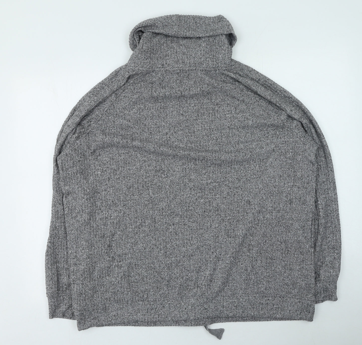 F&F Womens Grey Roll Neck  Polyester Pullover Jumper Size 16