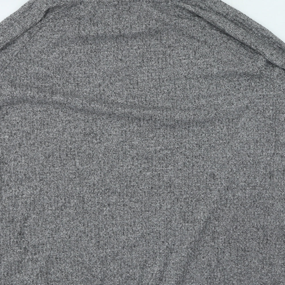 F&F Womens Grey Roll Neck  Polyester Pullover Jumper Size 16