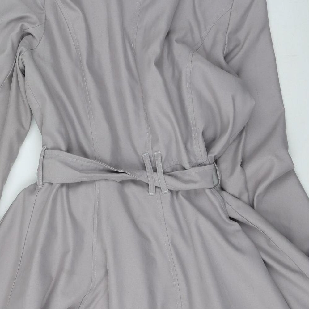 Primark Womens Grey   Trench Coat Coat Size 16