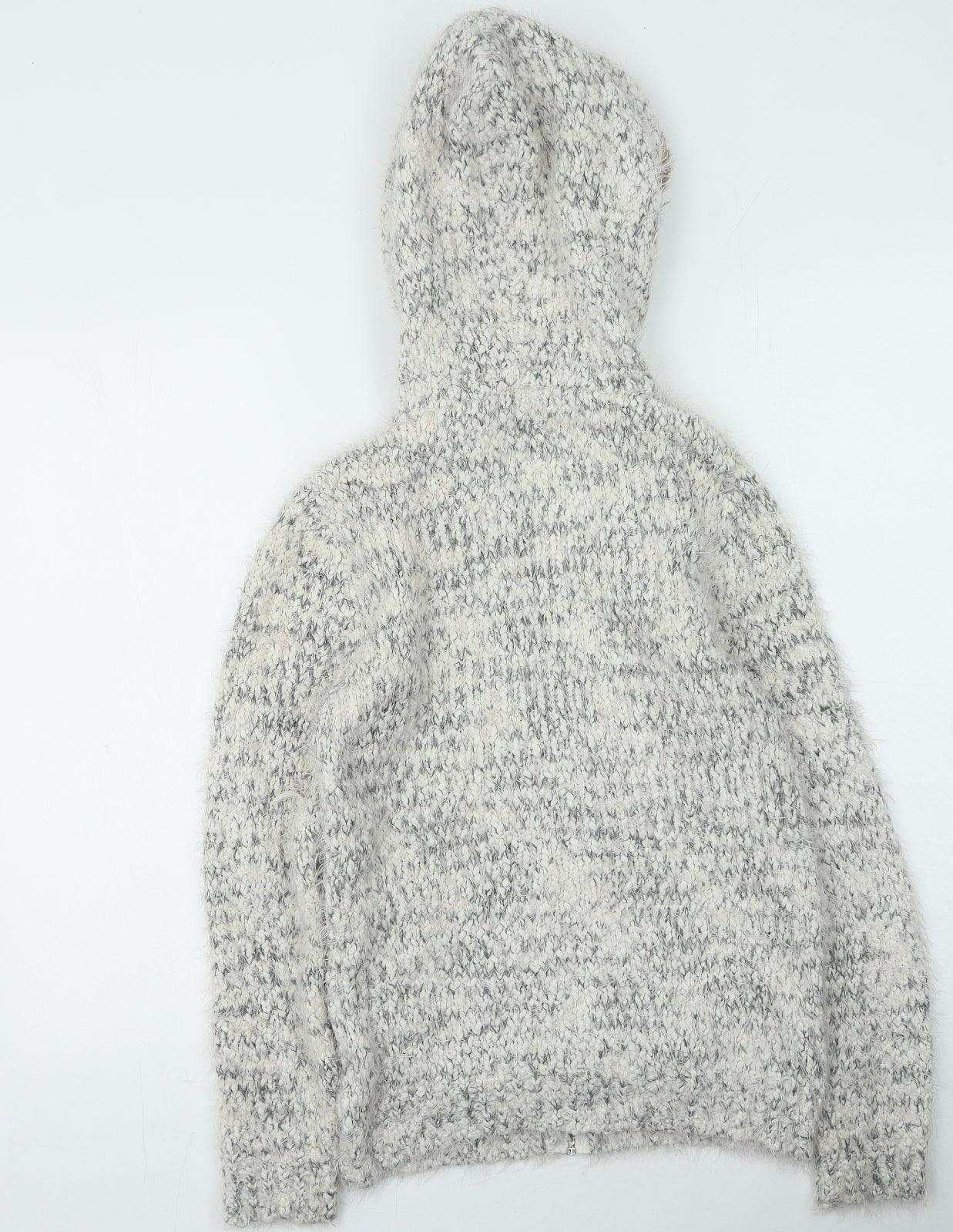 Clockhouse Womens Beige Round Neck  Polyester Full Zip Jumper Size XS