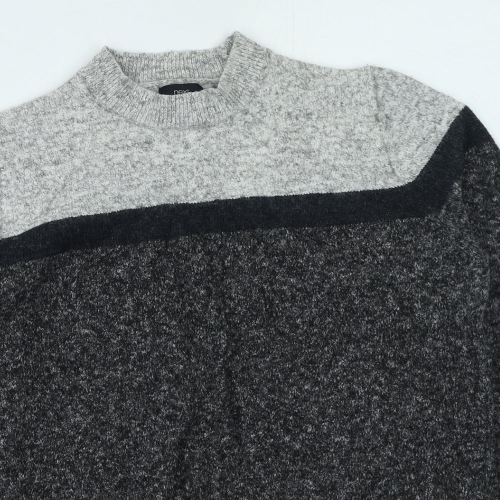 NEXT Mens Grey Round Neck  Nylon Pullover Jumper Size M