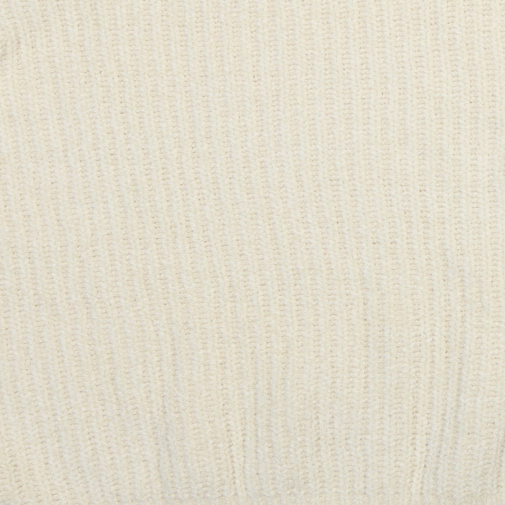 F&F Womens White Crew Neck  Polyester Pullover Jumper Size 14