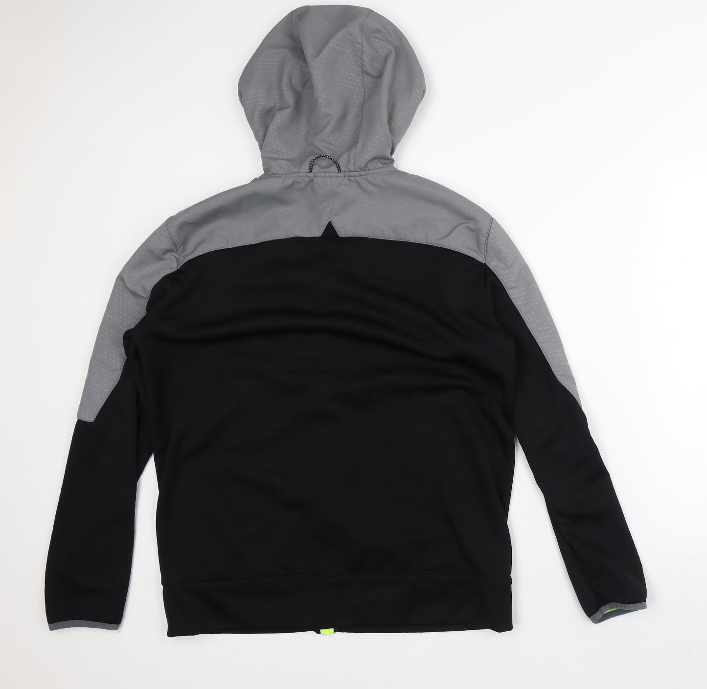 Canterbury Mens Multicoloured Striped Polyester Full Zip Hoodie Size L   - Hi Vis
