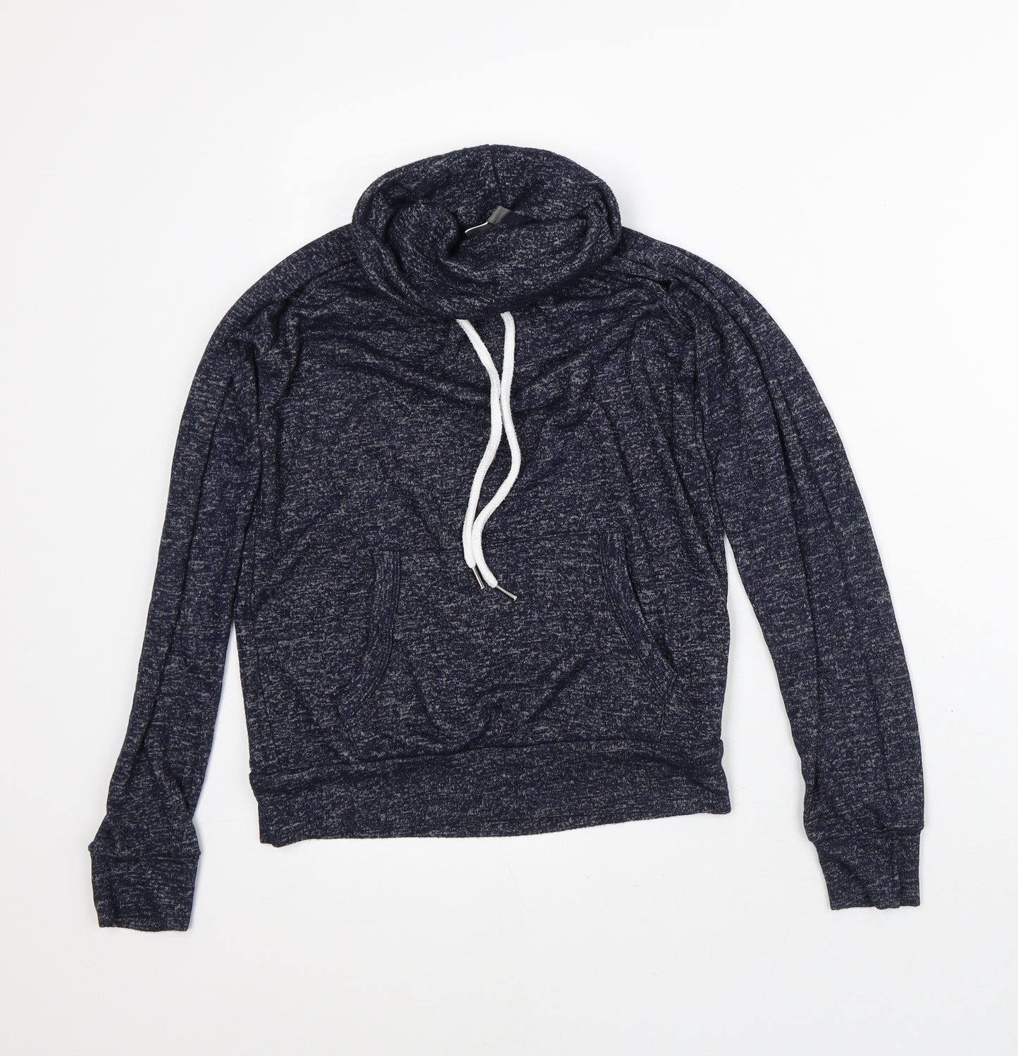 Primark Womens Blue Geometric Rayon Pullover Sweatshirt Size S