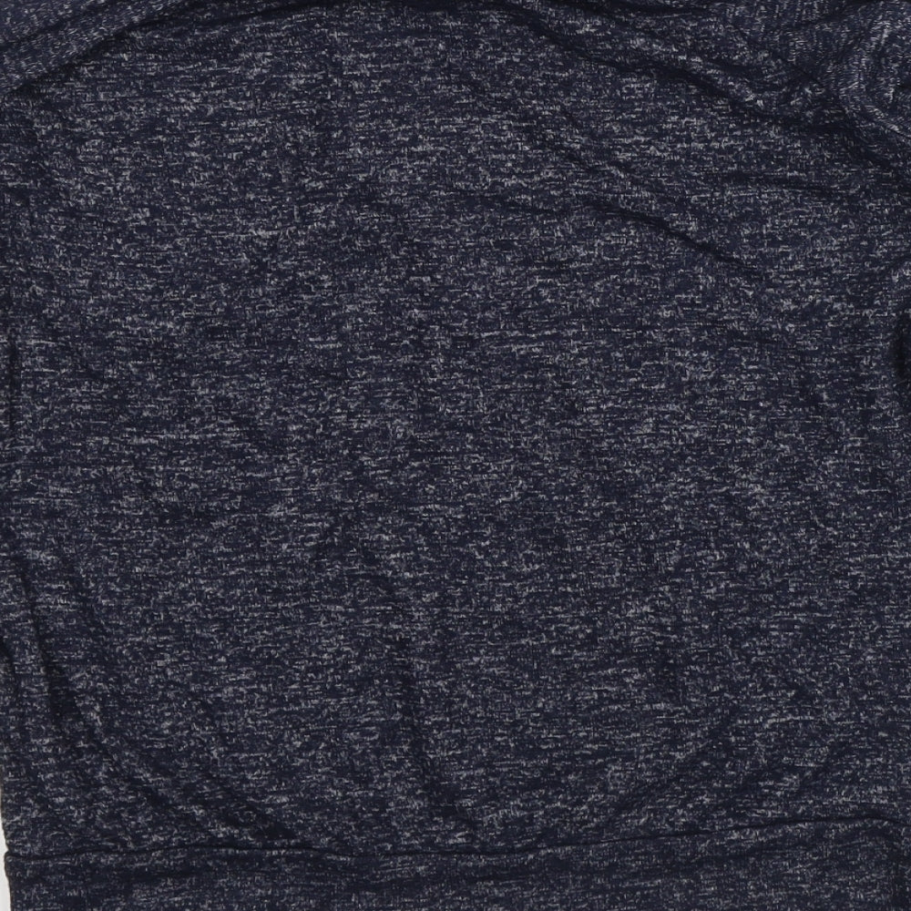 Primark Womens Blue Geometric Rayon Pullover Sweatshirt Size S