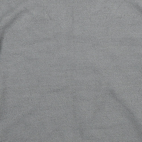 Bonmarché Womens Grey Round Neck Geometric Polyester Cardigan Jumper Size M   - Two Layers