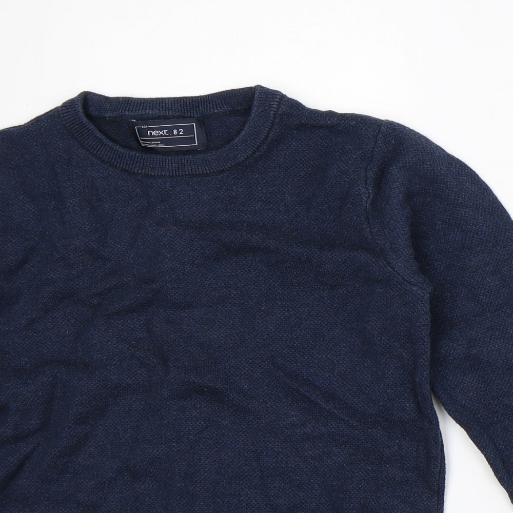 NEXT Boys Blue  100% Cotton Pullover Sweatshirt Size 8 Years