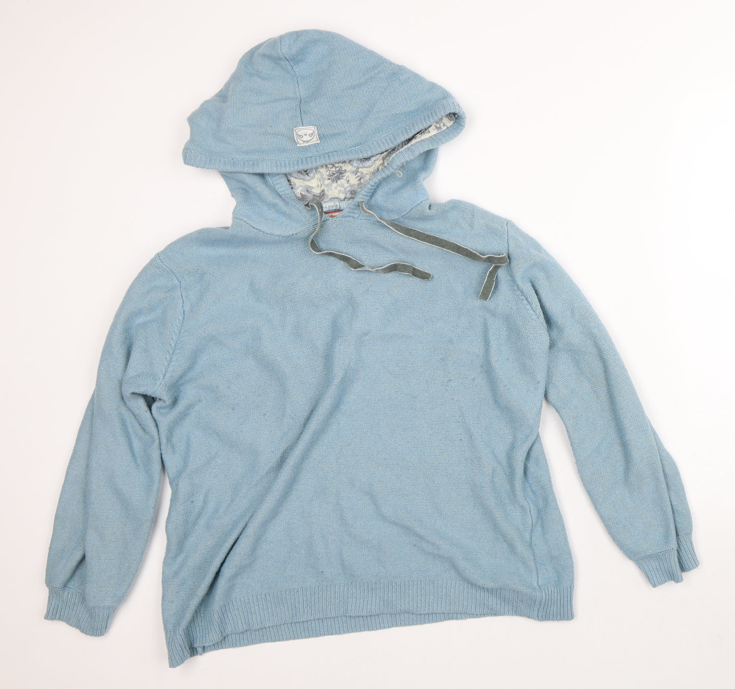 Joe Browns Womens Blue  Polyamide Pullover Hoodie Size 16
