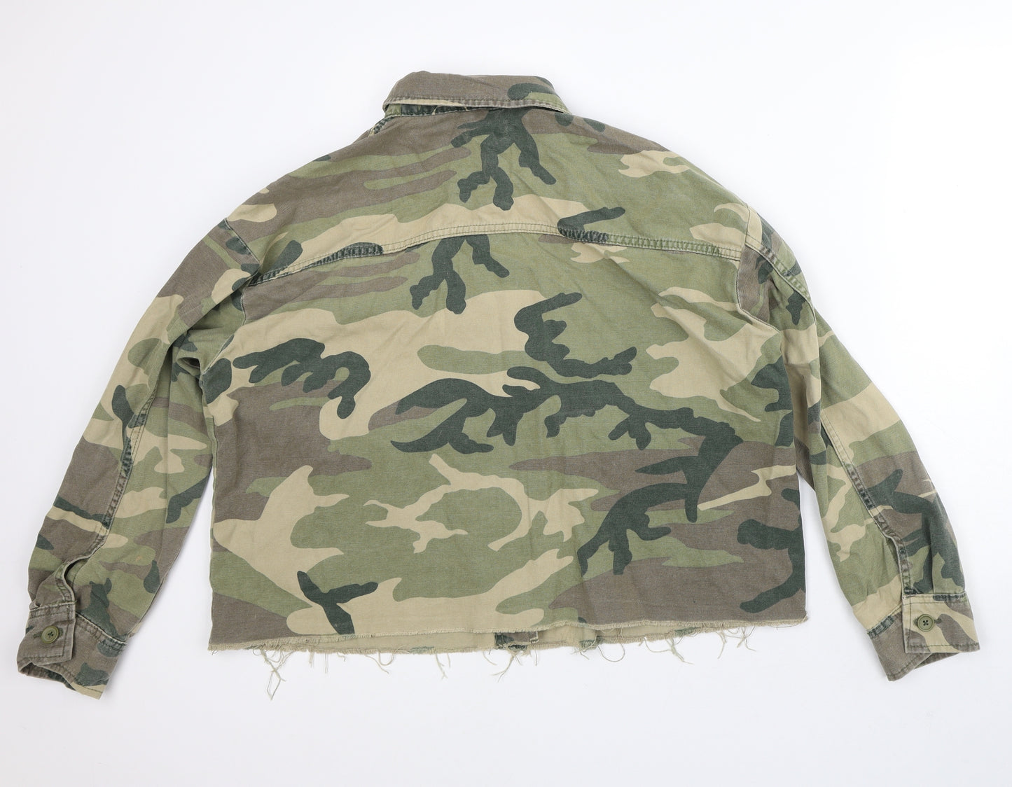 Topshop Mens Green Camouflage  Jacket  Size M