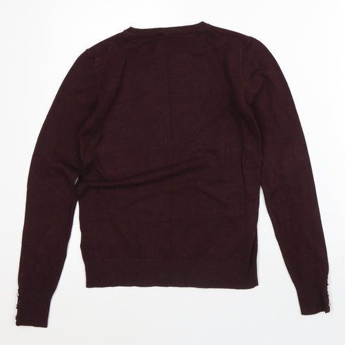 Warehouse Womens Purple  Viscose Pullover Sweatshirt Size 6