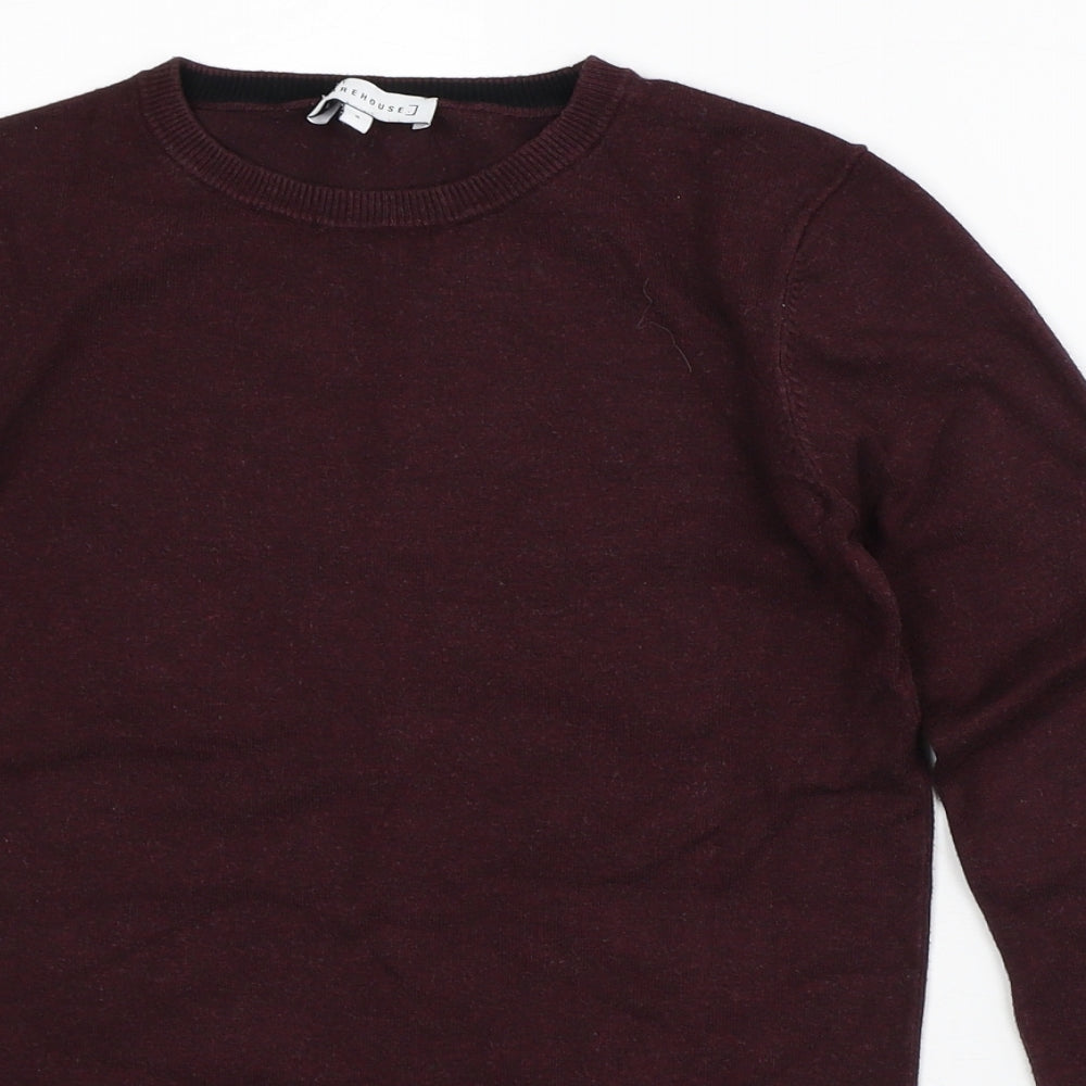 Warehouse Womens Purple  Viscose Pullover Sweatshirt Size 6
