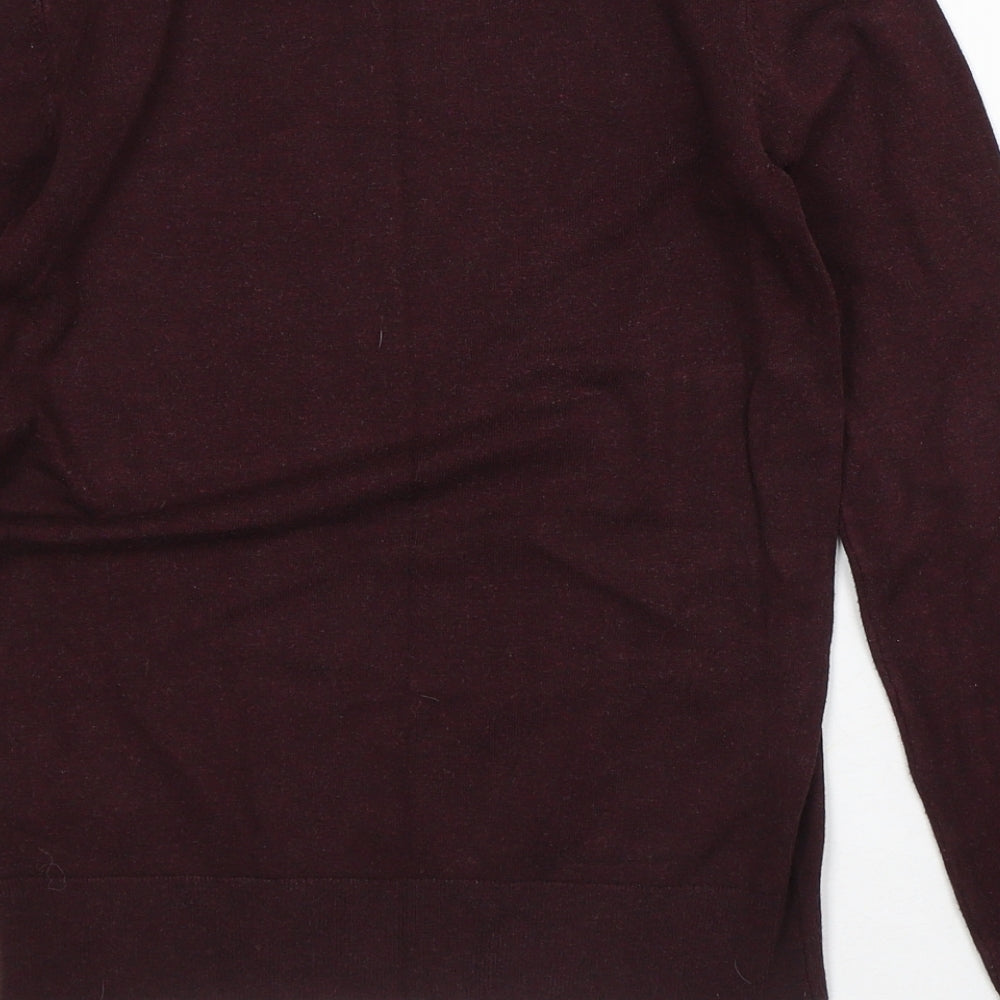 Warehouse Womens Purple  Viscose Pullover Sweatshirt Size 6