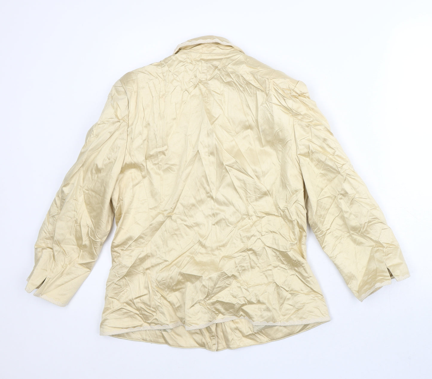 Laura Ashley Womens Gold   Jacket Blazer Size 14