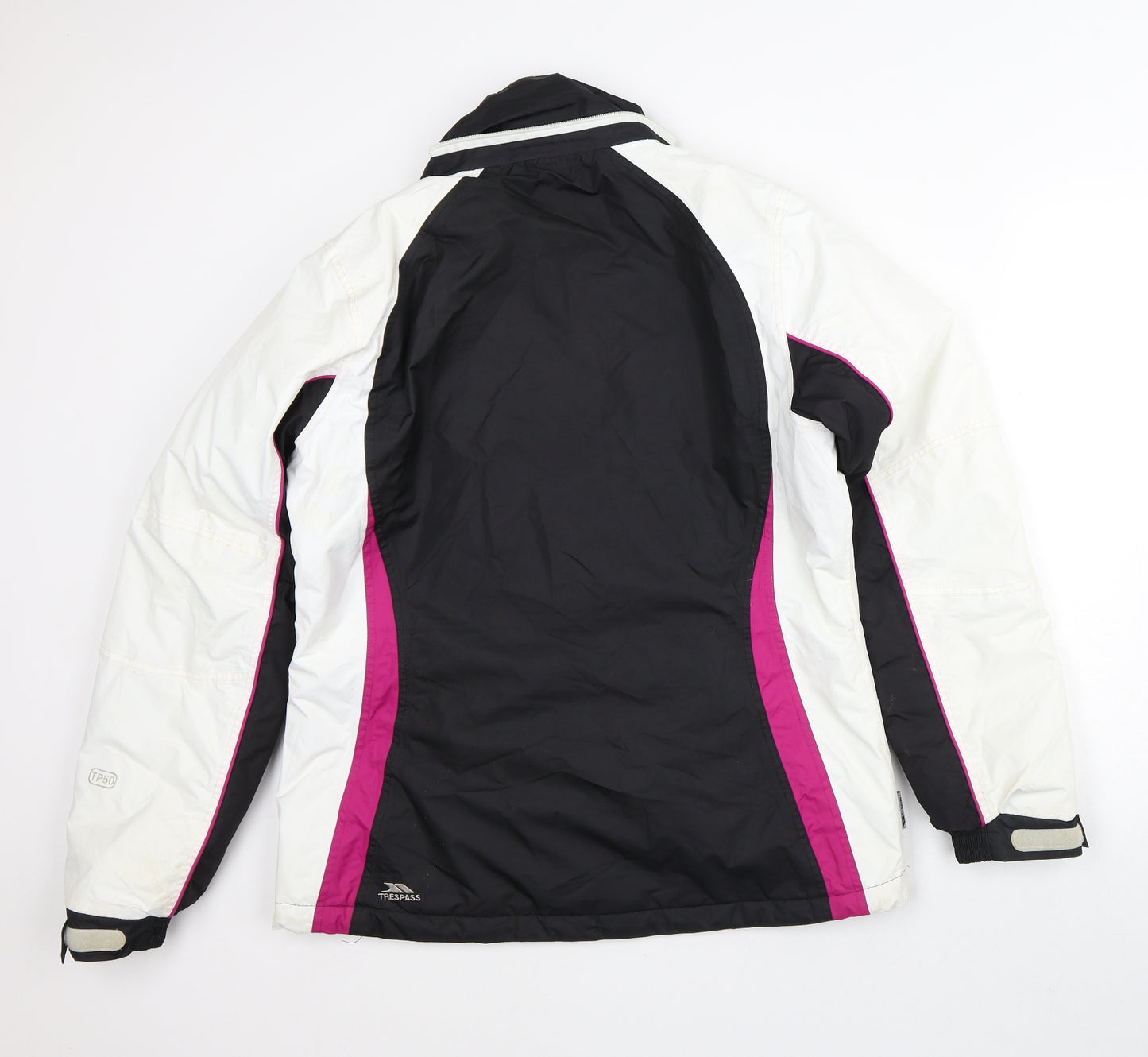 Trespass Womens Multicoloured Striped  Rain Coat Blazer Size L