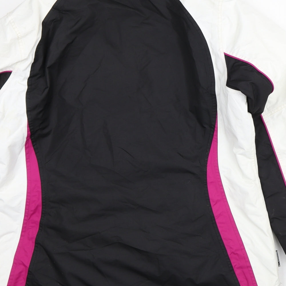 Trespass Womens Multicoloured Striped  Rain Coat Blazer Size L