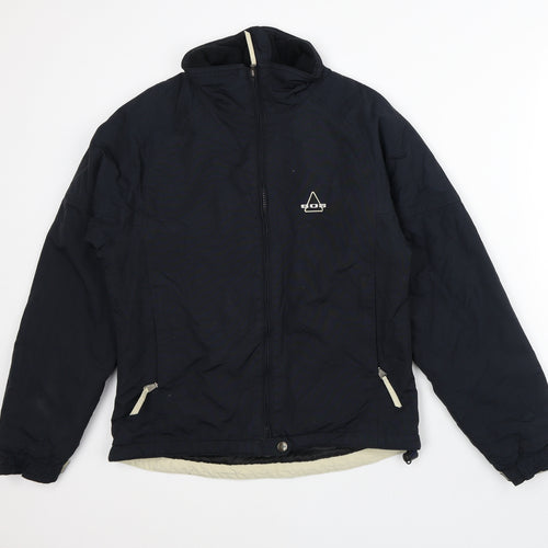 SOS Mens Black   Quilted Coat Size S