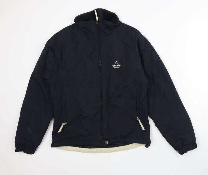 SOS Mens Black Quilted Coat Size S