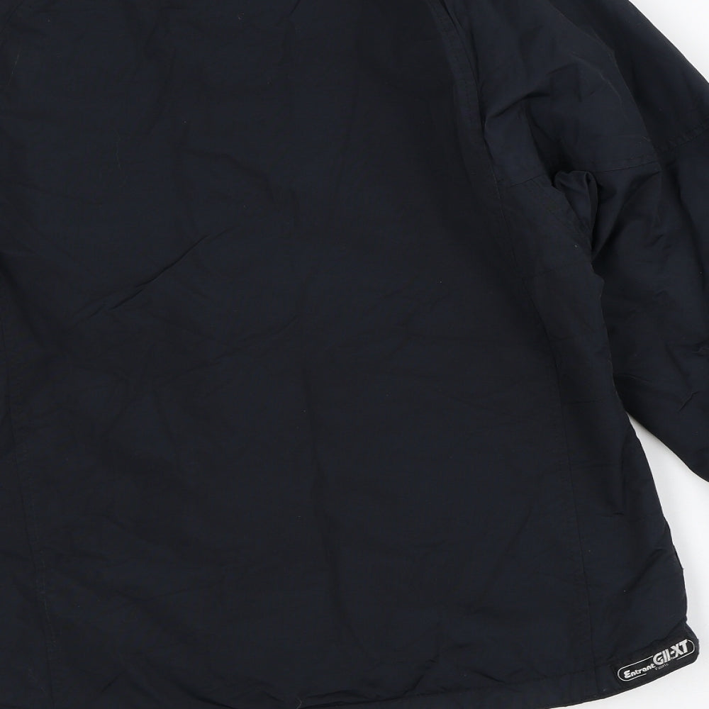 SOS Mens Black   Quilted Coat Size S