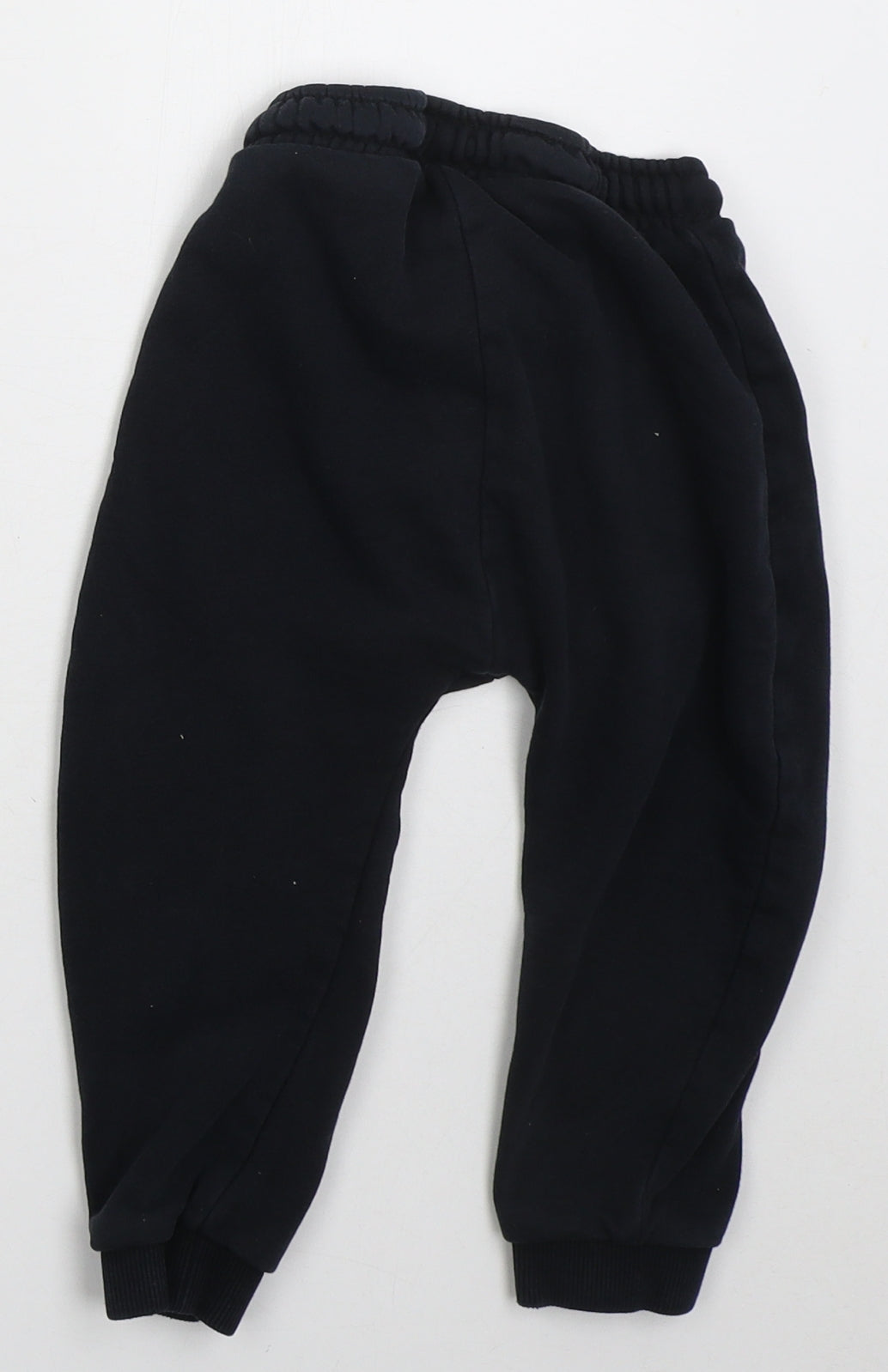 George Boys Black  Cotton Sweatpants Trousers Size 2-3 Years  Regular Drawstring