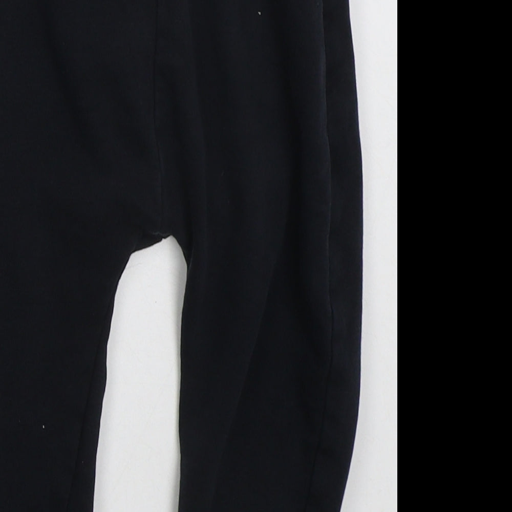 George Boys Black  Cotton Sweatpants Trousers Size 2-3 Years  Regular Drawstring