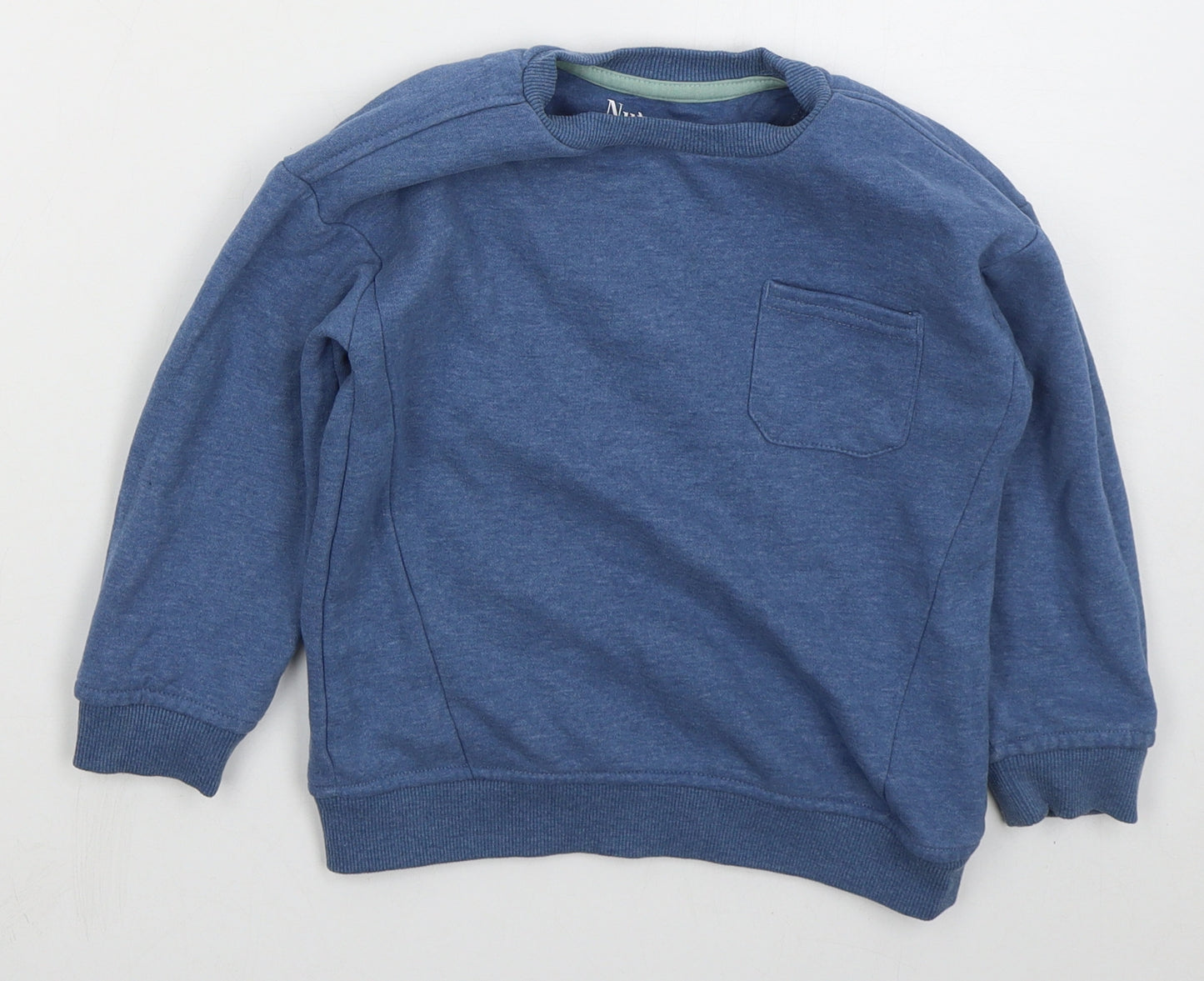Nutmeg Boys Blue  Cotton Pullover Sweatshirt Size 3-4 Years  Pullover