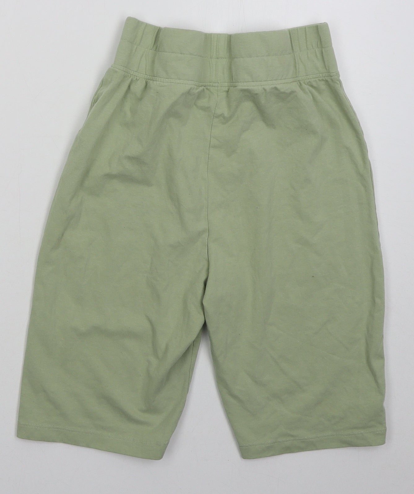 Threadbare Womens Green  Cotton Biker Shorts Size 10 L8 in Regular
