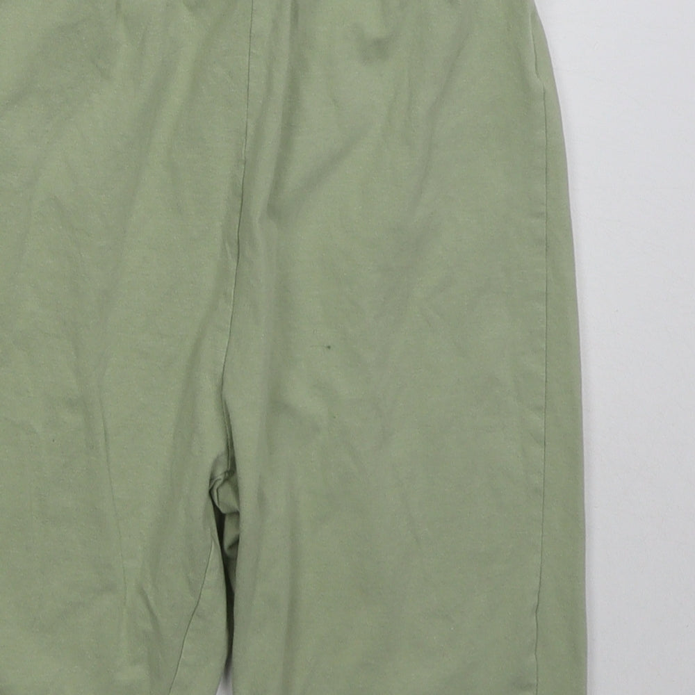 Threadbare Womens Green  Cotton Biker Shorts Size 10 L8 in Regular