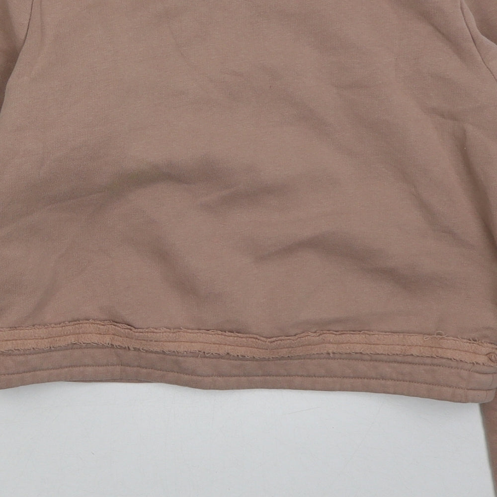 River Island Girls Pink  Cotton Pullover Sweatshirt Size 11-12 Years  Pullover