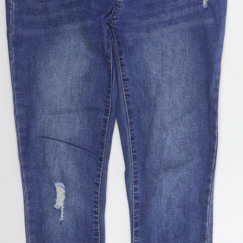 SheIn Womens Black  Cotton Skinny Jeans Size M L27 in Regular Button
