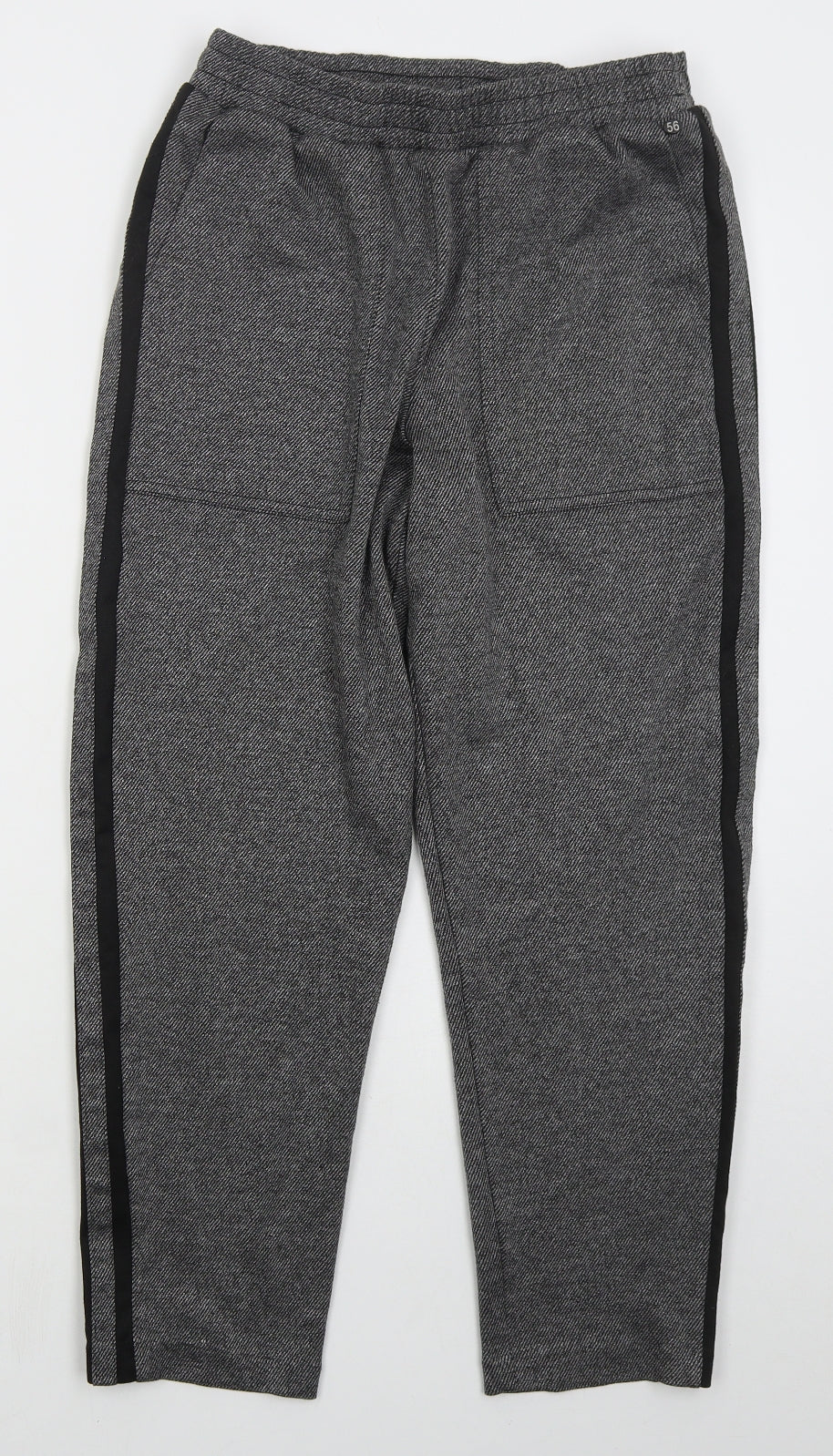 TU Womens Grey  Polyester Sweatpants Trousers Size 12 L25 in Regular