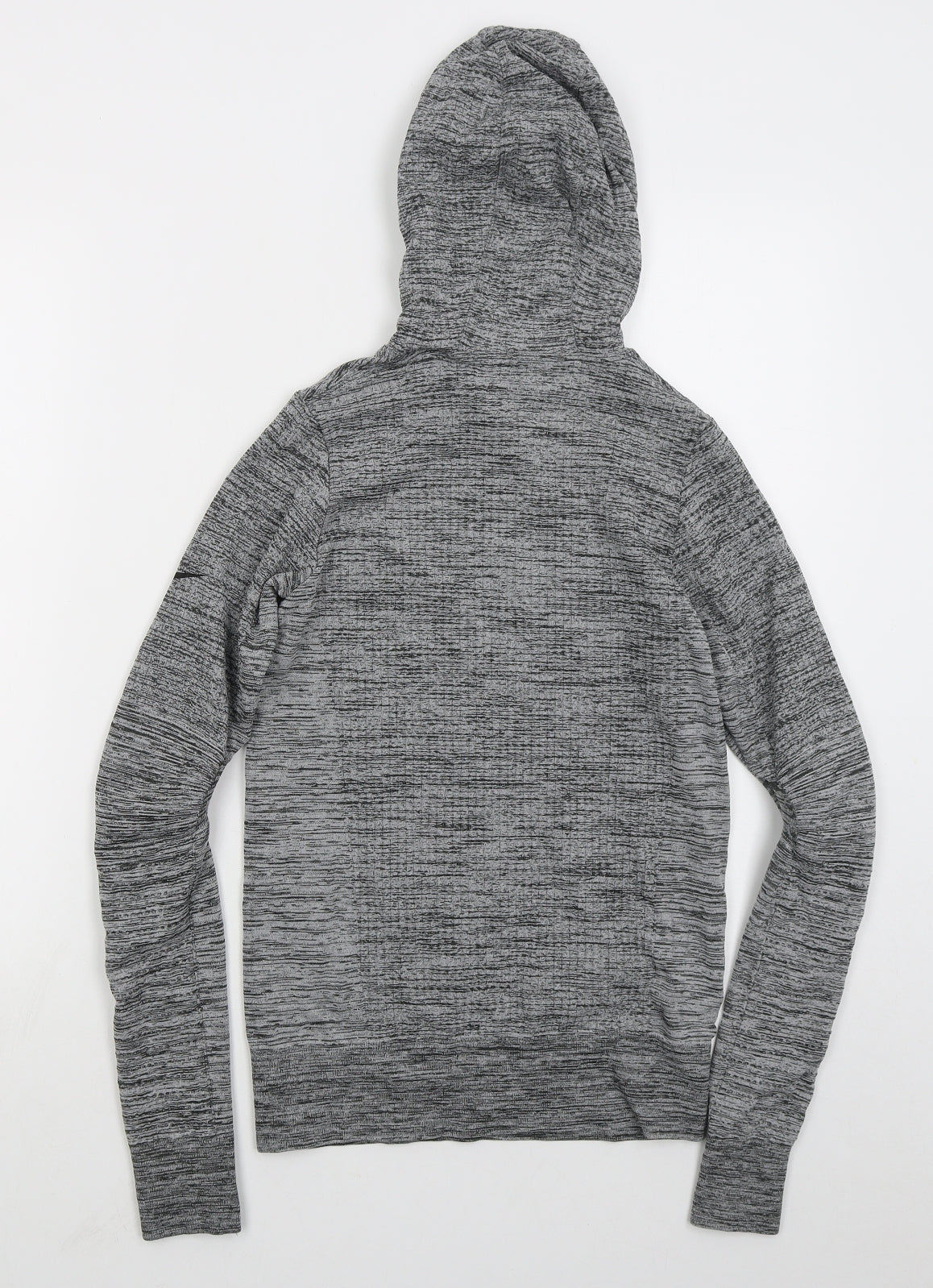 Nike Mens Grey  Nylon Pullover Hoodie Size S