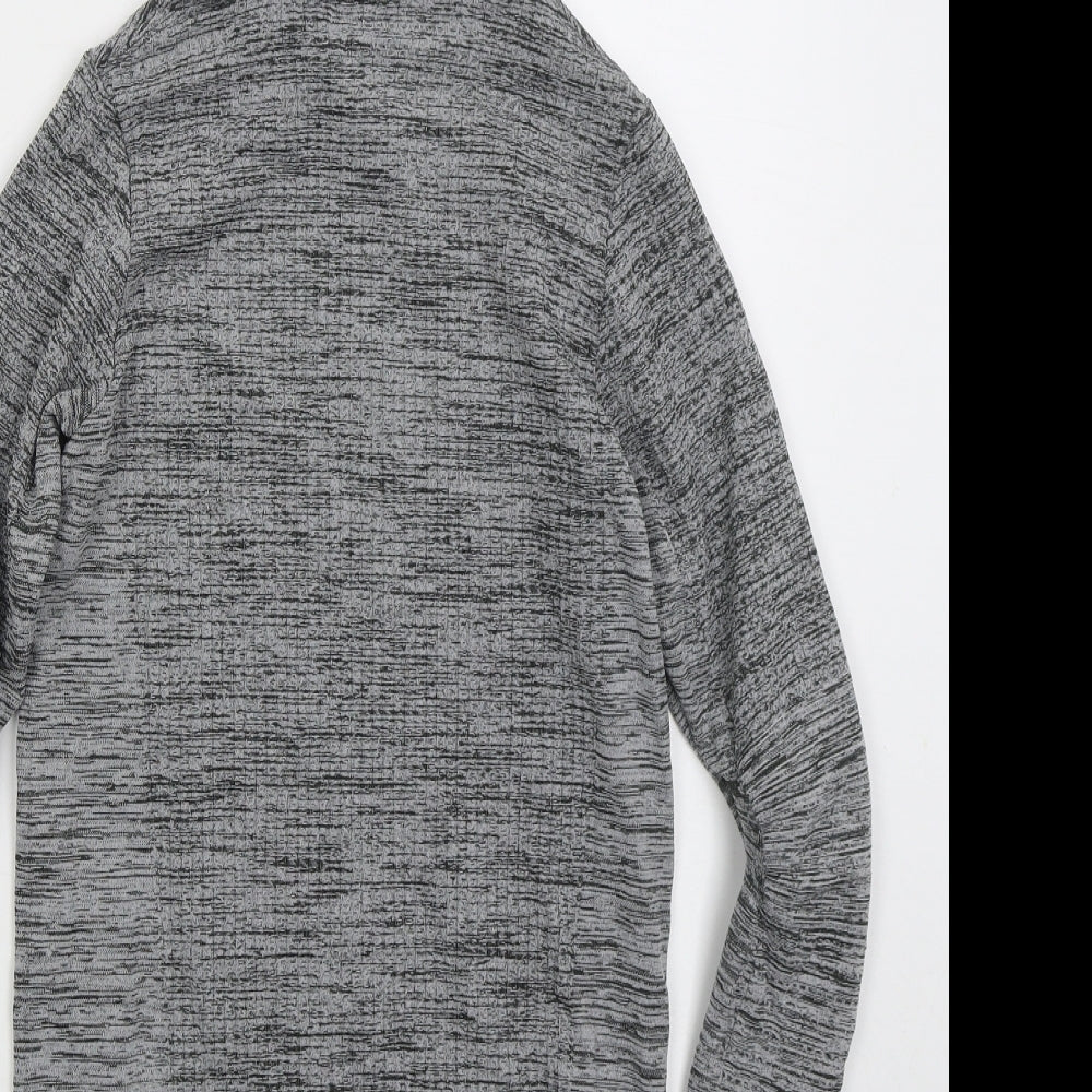 Nike Mens Grey  Nylon Pullover Hoodie Size S