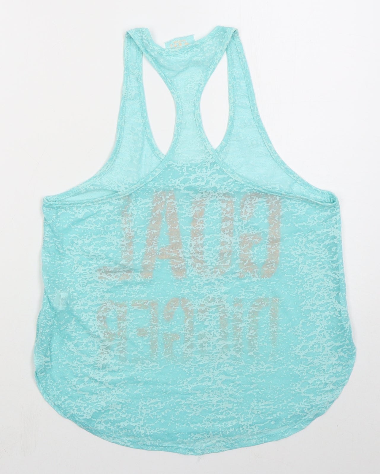 Atmosphere Womens Black  Polyester Basic Tank Size 8 Scoop Neck - Goal Digger