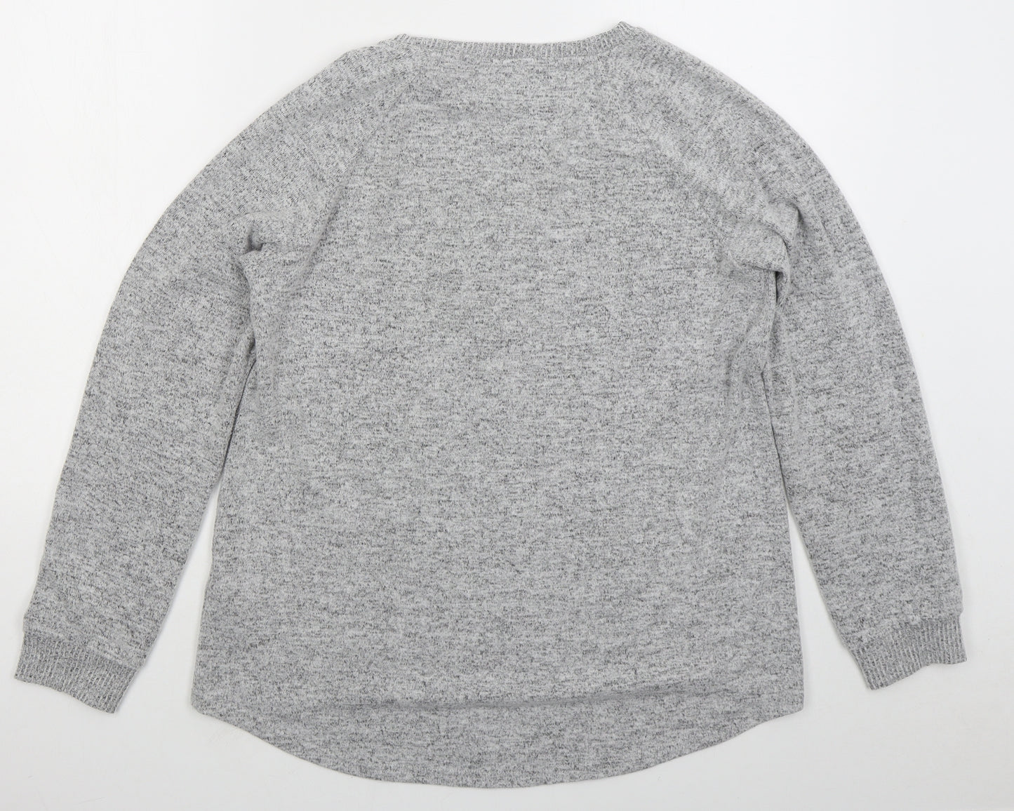 Primark Womens Grey  Viscose Pullover Sweatshirt Size 10  Pullover