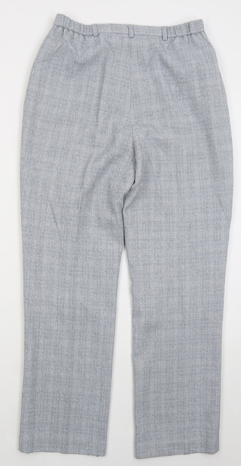 Cotswold Womens Blue Check Polyester Trousers  Size 12 L29 in Regular Button