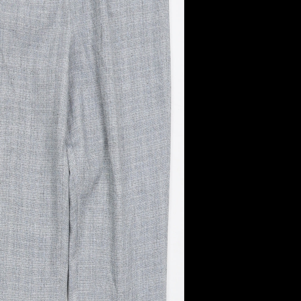 Cotswold Womens Blue Check Polyester Trousers  Size 12 L29 in Regular Button