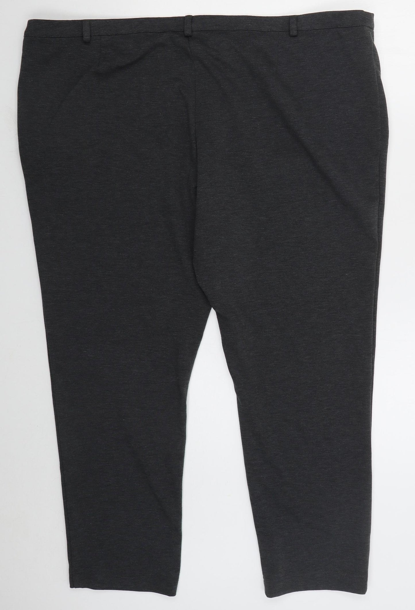 George Womens Grey  Polyester Trousers  Size 24 L26 in Regular Button