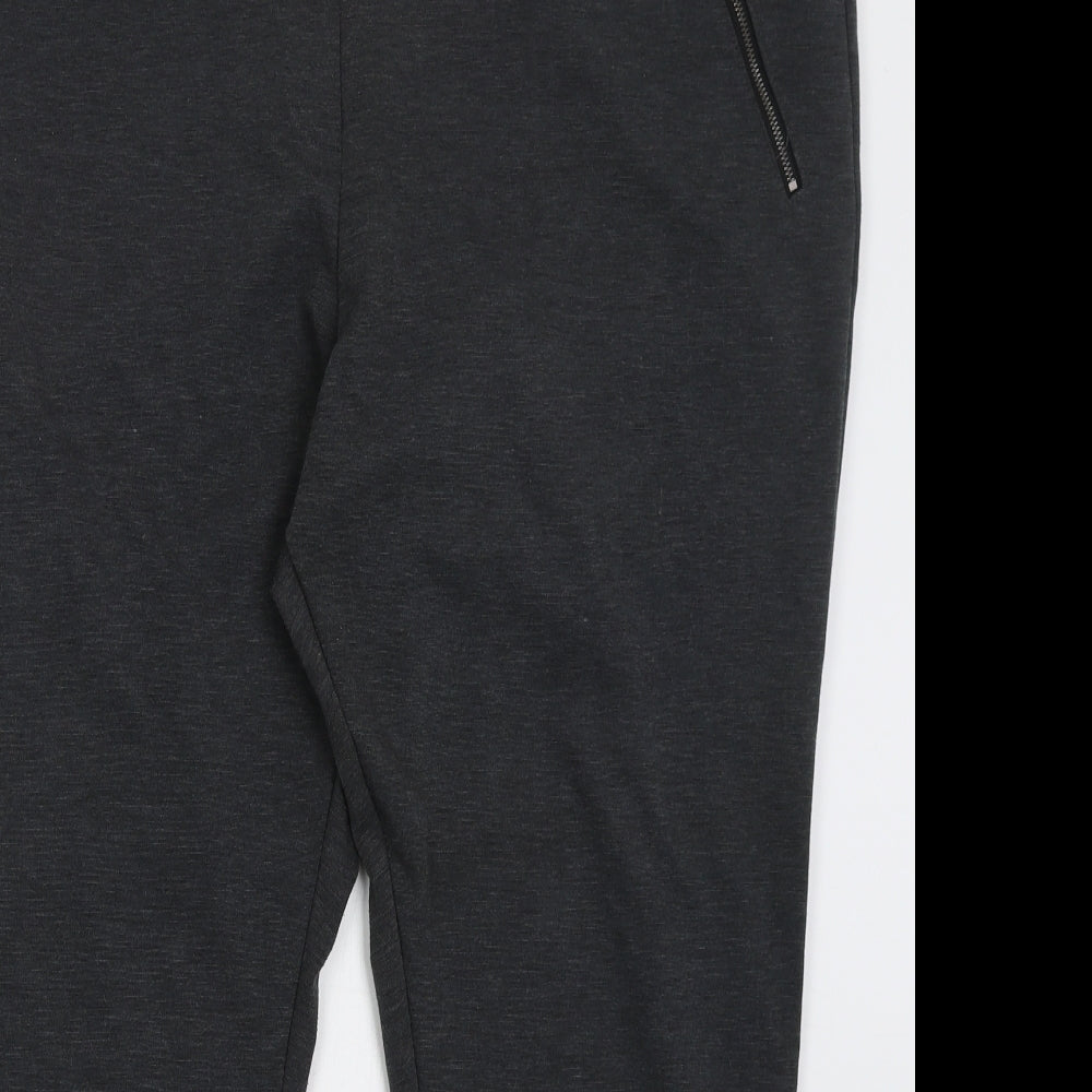 George Womens Grey  Polyester Trousers  Size 24 L26 in Regular Button