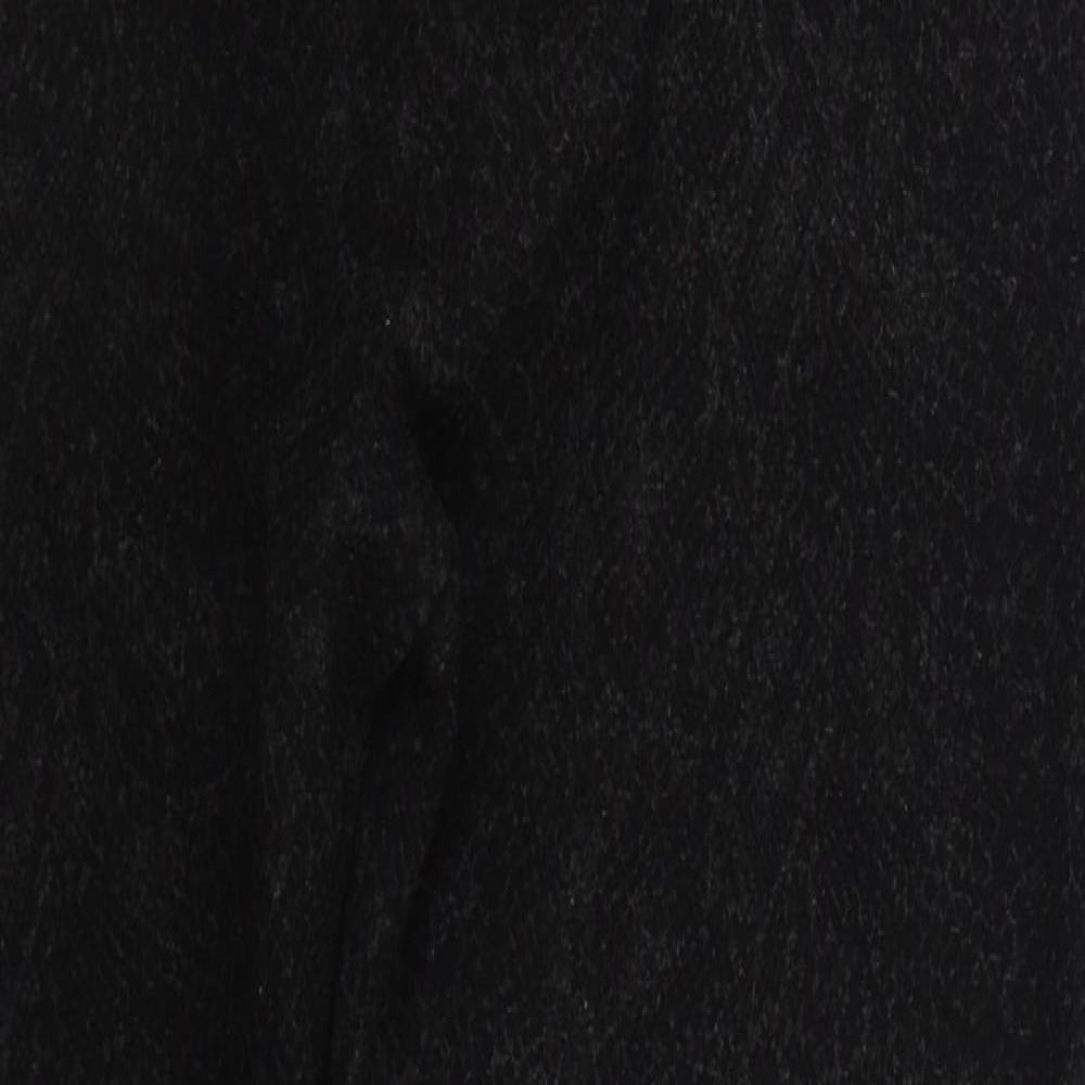 Marks and Spencer Womens Grey Animal Print Viscose Carrot Leggings Size 14 L27 in