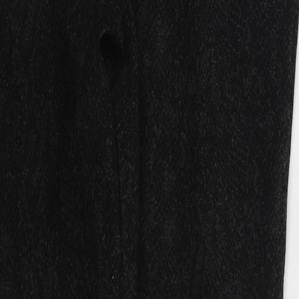 Marks and Spencer Womens Grey Animal Print Viscose Carrot Leggings Size 14 L27 in