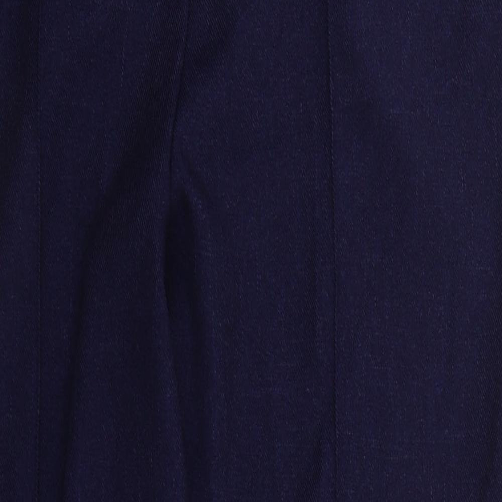 Papaya Womens Blue  Polyester Trousers  Size 14 L29 in Regular