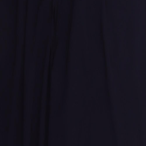 Classic Womens Blue  Polyester Trousers  Size 16 L27 in Regular Drawstring
