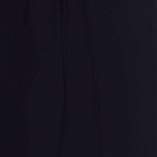 Classic Womens Blue  Polyester Trousers  Size 16 L27 in Regular Drawstring