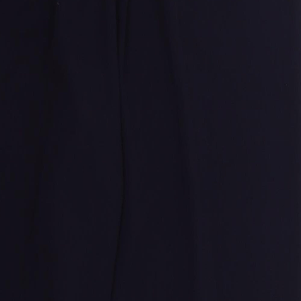 Classic Womens Blue  Polyester Trousers  Size 16 L27 in Regular Drawstring