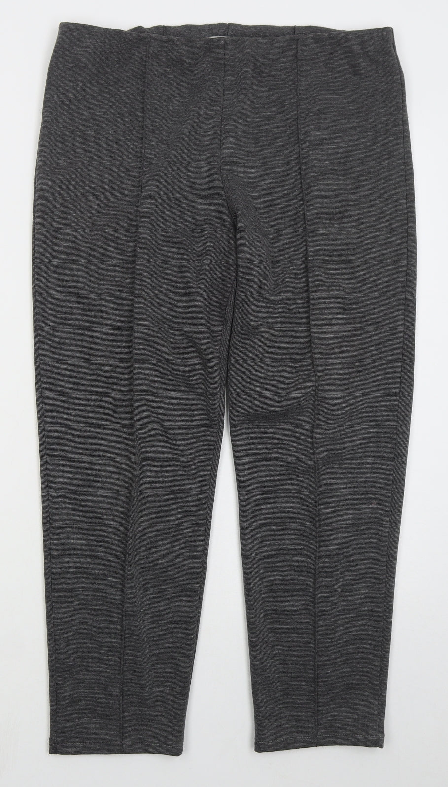 BASSINI Womens Grey  Polyester Trousers  Size 14 L25 in Regular