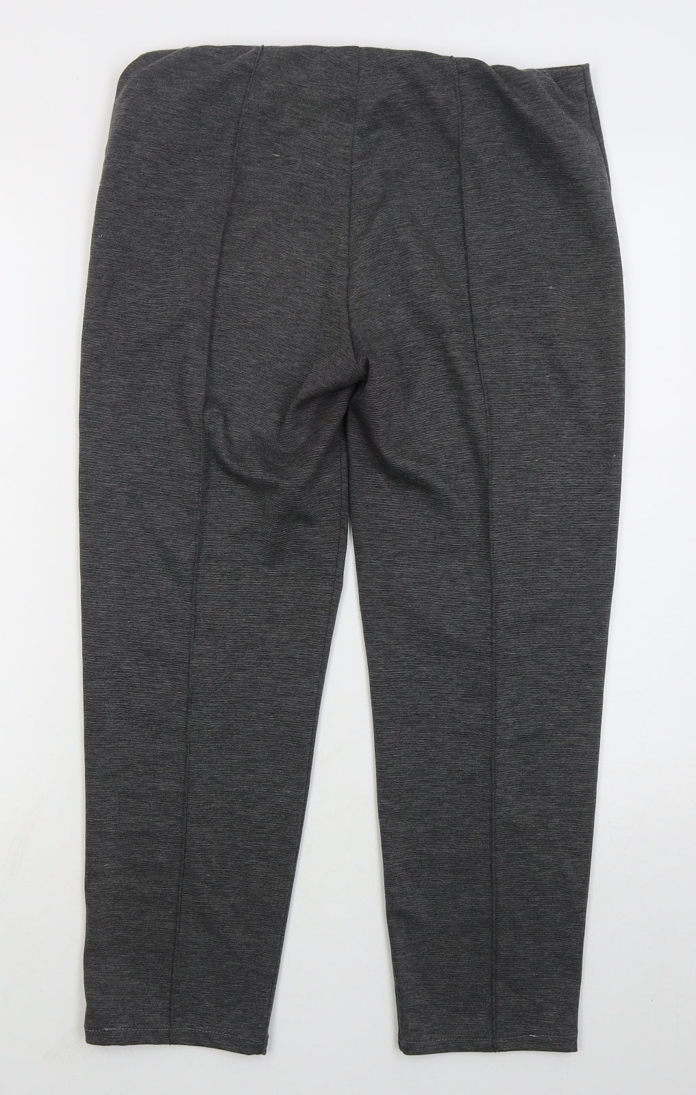 BASSINI Womens Grey  Polyester Trousers  Size 14 L25 in Regular