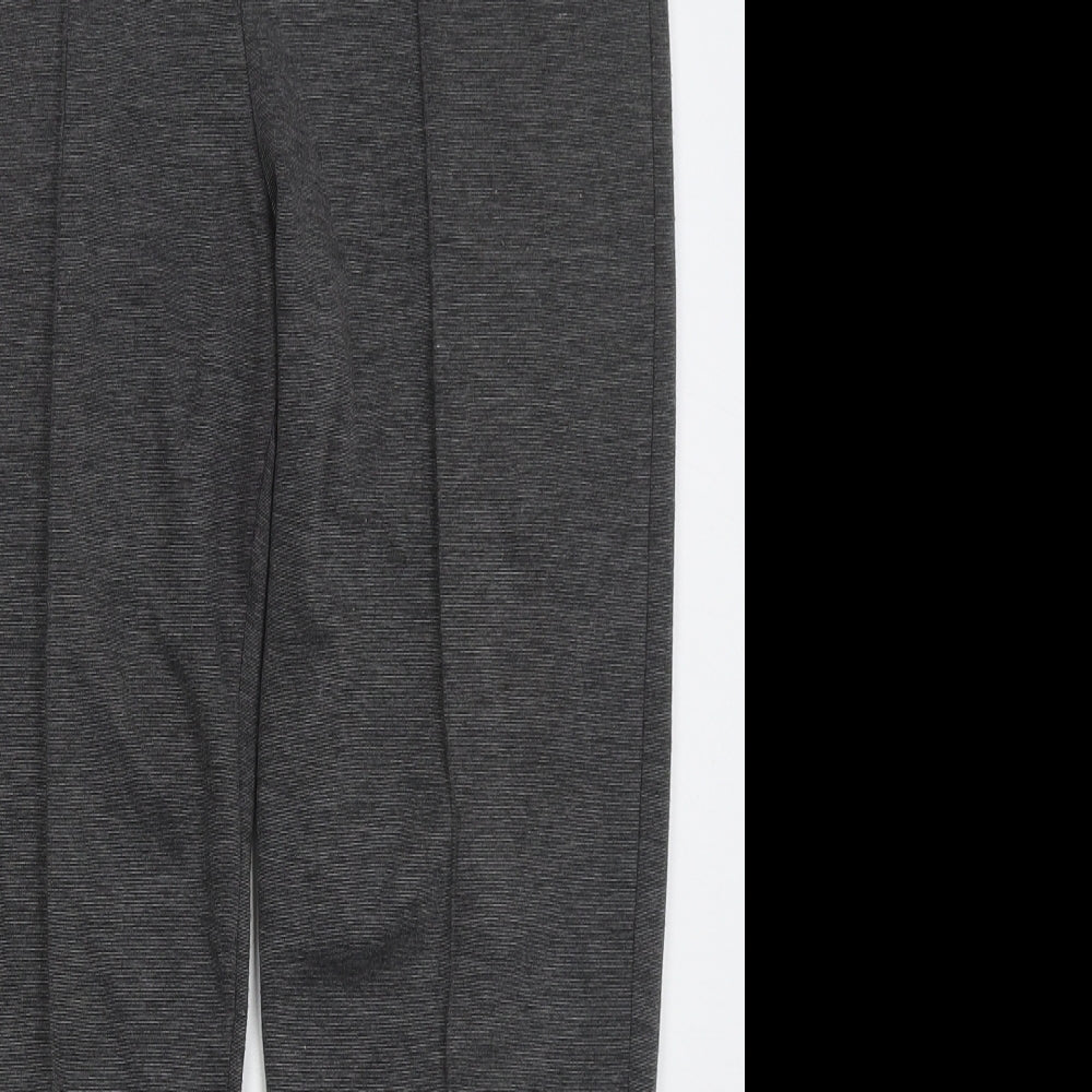 BASSINI Womens Grey  Polyester Trousers  Size 14 L25 in Regular