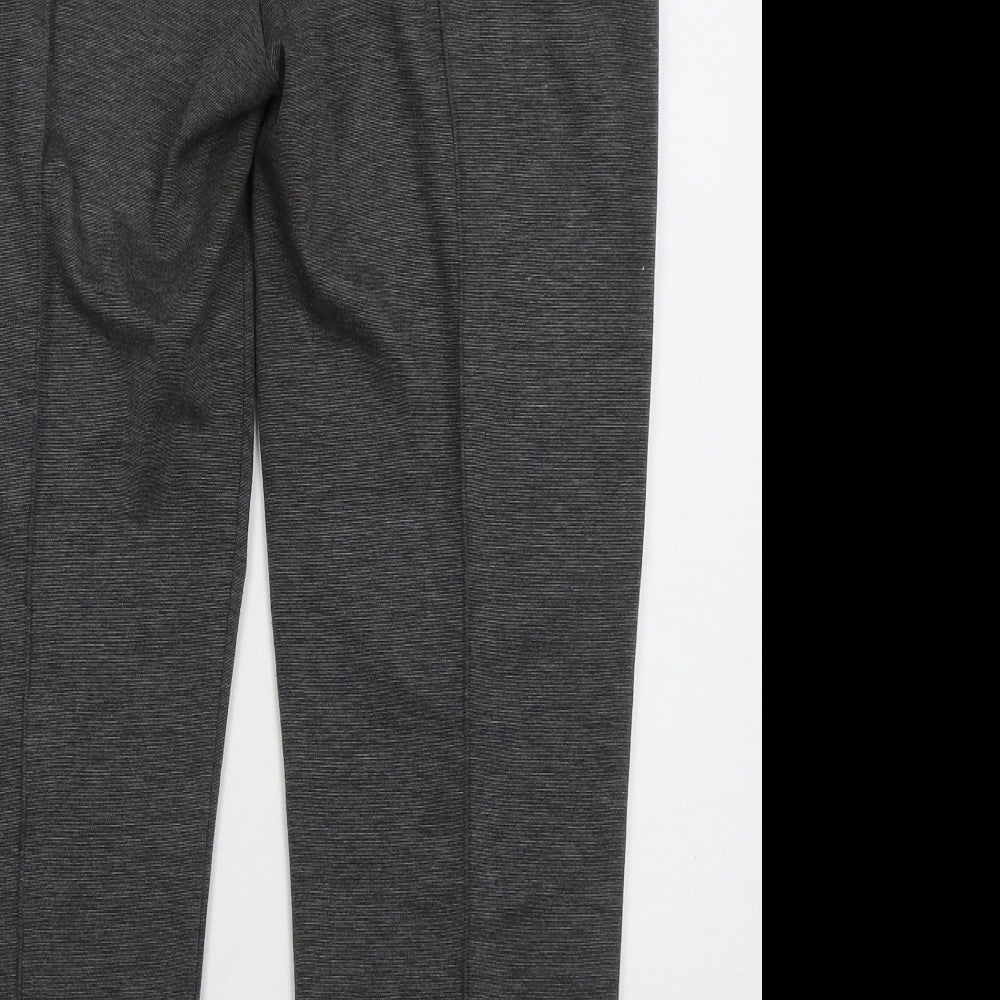 BASSINI Womens Grey  Polyester Trousers  Size 14 L25 in Regular